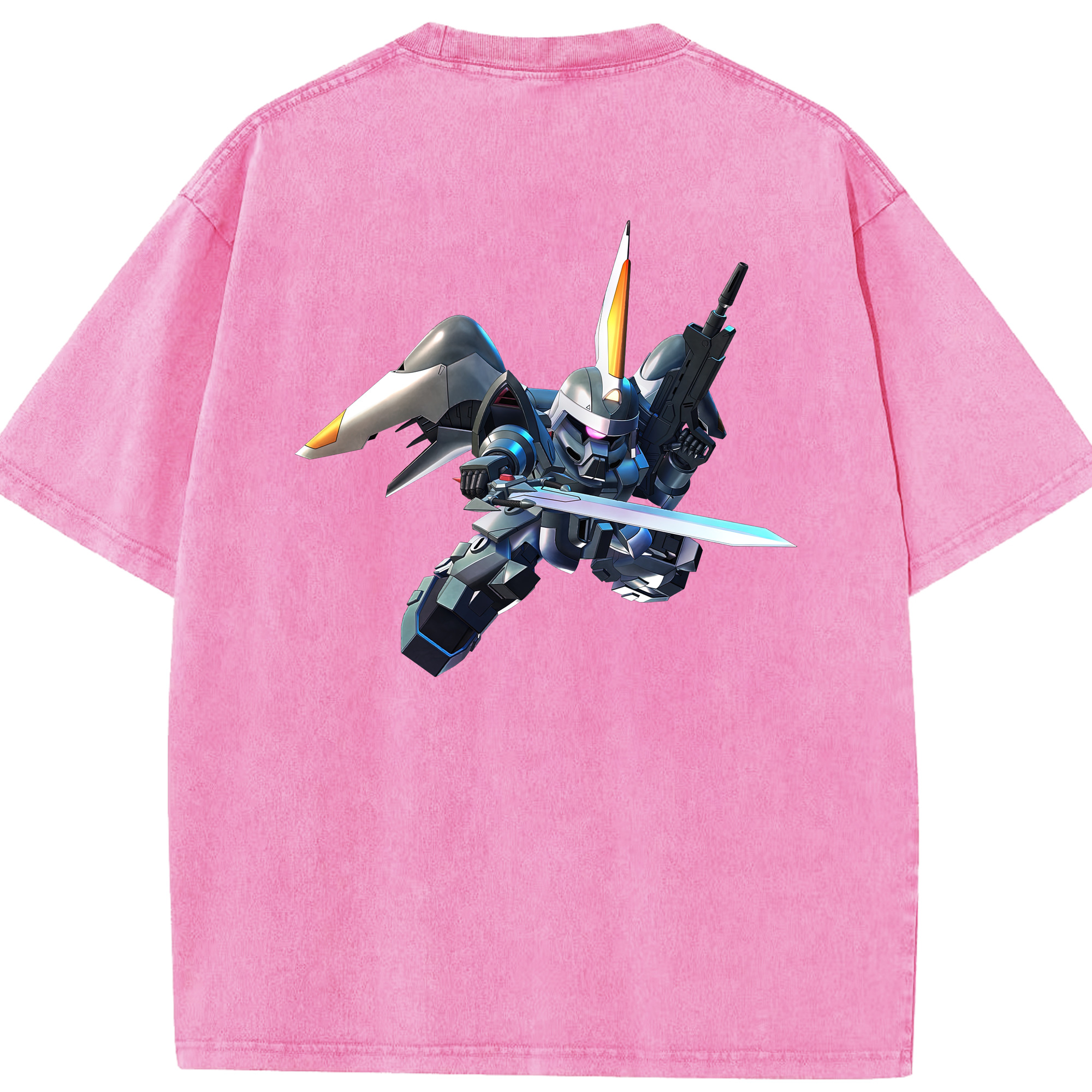 （画像用） 機動戦士ガンダム Mobile Suit Gundam 綿100% ヴィンテージ風 半袖Tシャツ（背面プリント）